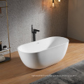 Customized Morden Style Free Standing Acrylic Bath Tub White Bathtub For Bathroom